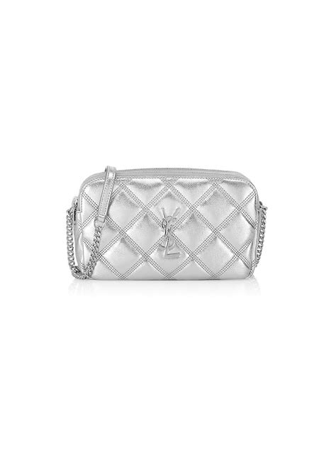 ysl double zip|Becky Quilted Metallic Leather Double.